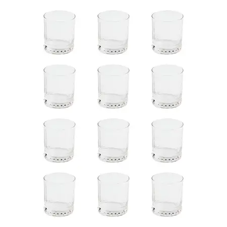 Vaso Galata Whisky Rocks 340 Ml Vidrio Cristar X 12 Unidades Color Transparente