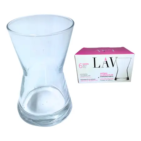 Vaso Jigger De Vidrio Para Cafe Velas Difusor 120ml Lav X1 - Transparente