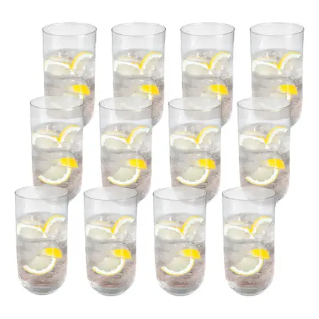 Vaso Koba Trago Largo 472 Ml Crisa Libbey Vidrio Trago X12 U Color Transparente