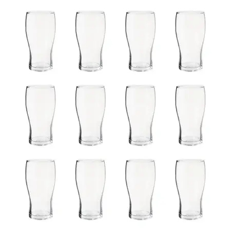 Vaso Pinta Cerveza 590ml Cerveza Cristar X12 Simil Rigolleau Transparente