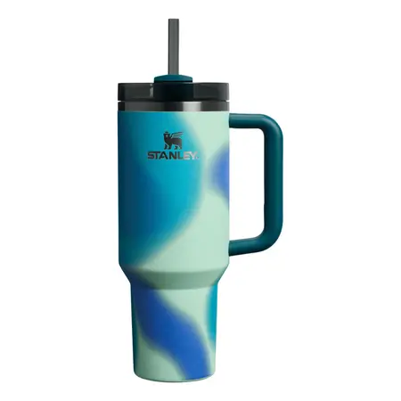 Vaso Quencher 1.18 Litros Vaso Térmico Bombilla Stanley Coastal Teal Motion Liso