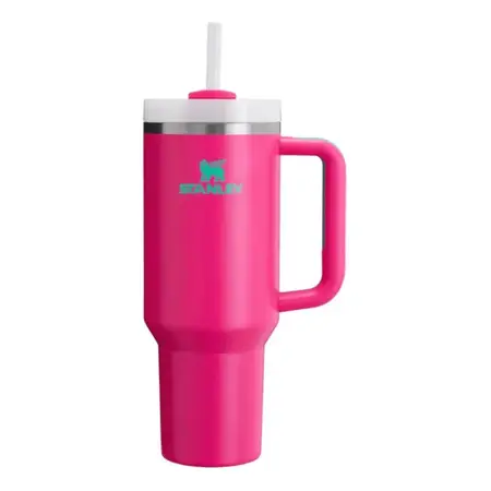 Vaso Quencher 1.18 Litros Vaso Térmico Bombilla Stanley Passion Pink Liso