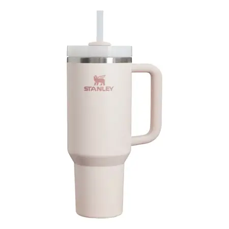 Vaso Quencher 1.18 Litros Vaso Térmico Bombilla Stanley Rosa Liso