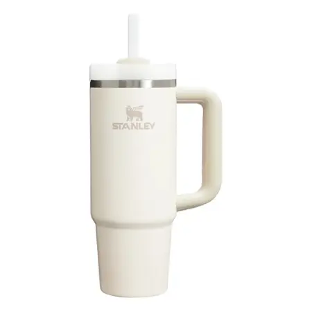 Vaso Quencher 887 Ml Vaso Térmico Con Bombilla Stanley Cream 2.0