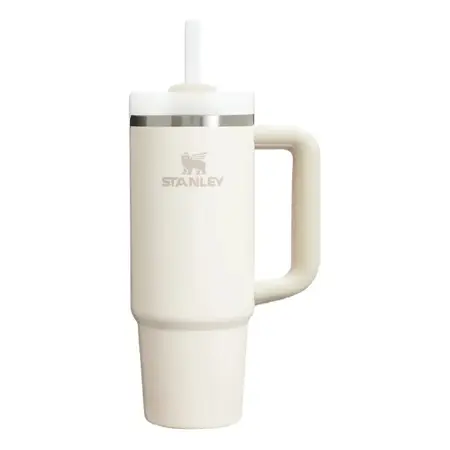 Vaso Quencher 887 Ml Vaso Térmico Con Bombilla Stanley Cream 2.0