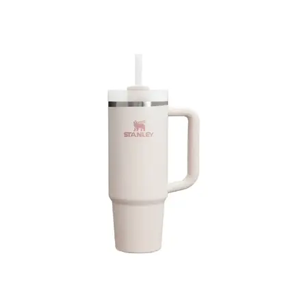 Vaso Quencher 887 Ml Vaso Térmico Con Bombilla Stanley Rosa palo