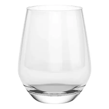Vaso Sicilia Bajo 369ml Cristar Vidrio Colores Velas X1 Uni. Transparente