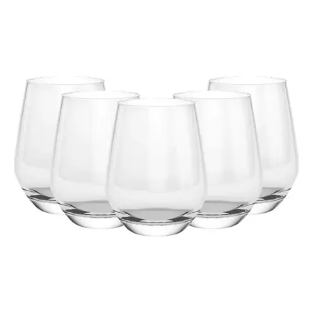 Vaso Sicilia Bajo 369ml Cristar Vidrio Colores Velas X48 Uni Transparente