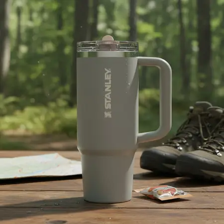 Vaso Stanley Quencher Protour Flip Straw 887ml Sage Grey