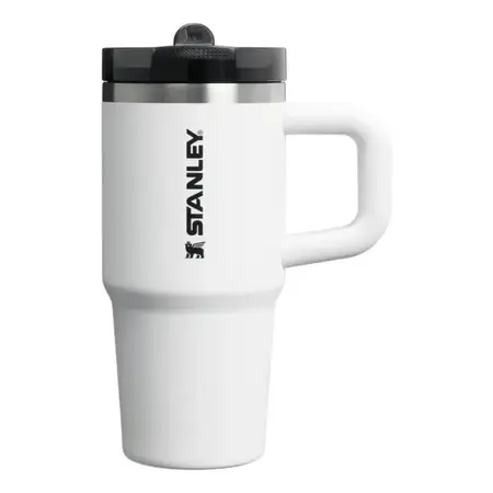 Vaso Stanley Quencher Protour Flip Straw Acero Inox | 591ml Chalk Lisa