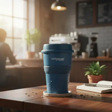 Vaso Térmico Click 420 Ml Acero Inoxidable | Thermos Azul