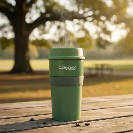 Vaso Térmico Click 420 Ml Acero Inoxidable | Thermos Verde