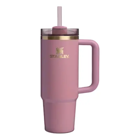 Vaso Térmico Con Bombilla Stanley Quencher H2.0 De 887 Ml Antique pink