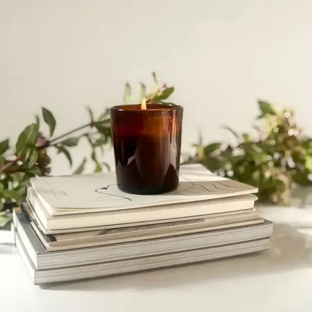 Vaso Tennessee Ambar Para Velas Cera Soja Whisky | Rigolleau - Ambar