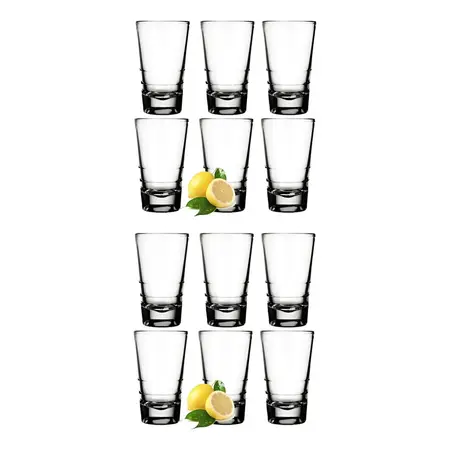 Vaso Tequila Shot 100cc Nadir X12 Unidades Color Transparente