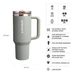 Vaso Termico Stanley Quencher Protour Flip Straw | 1.18l Sage grey