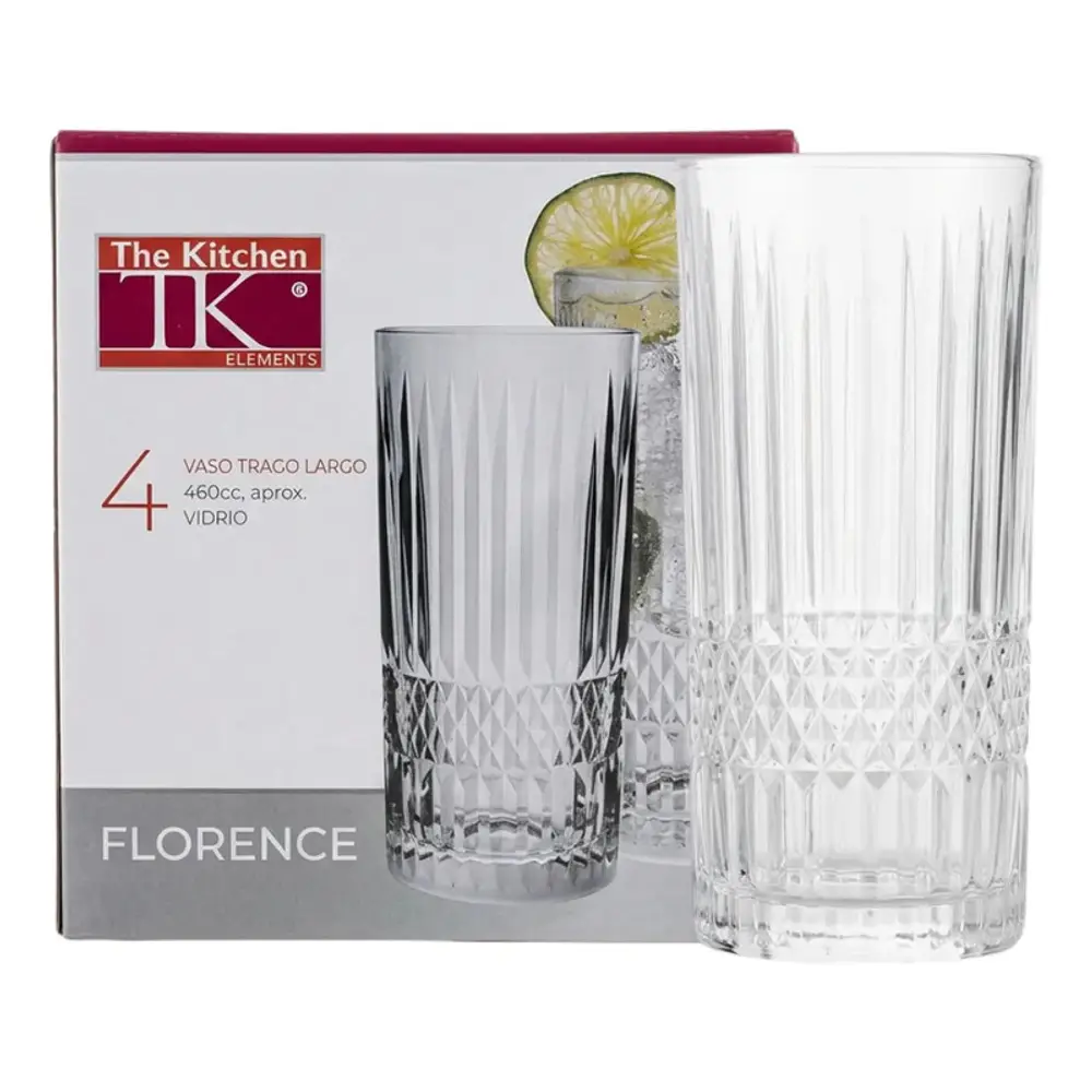 Vaso Trago Largo Florence 460 Ml | The Kitchen Elements Transparente