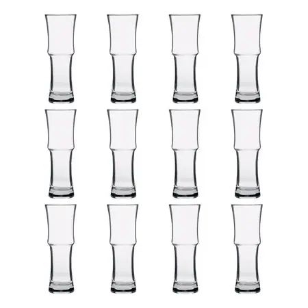 Vaso Trago Largo Napoli Libbey Cerveza 450 Cc Vidrio X12 Transparente