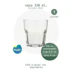 Vaso Vidrio Bristol 2511 Nadir Fasetado 320 Ml X 1unidad
