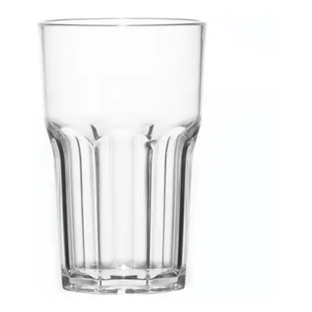 Vaso Vidrio Bristol 2711 Nadir Facetado 410 Ml X 1 Unidad Transparente