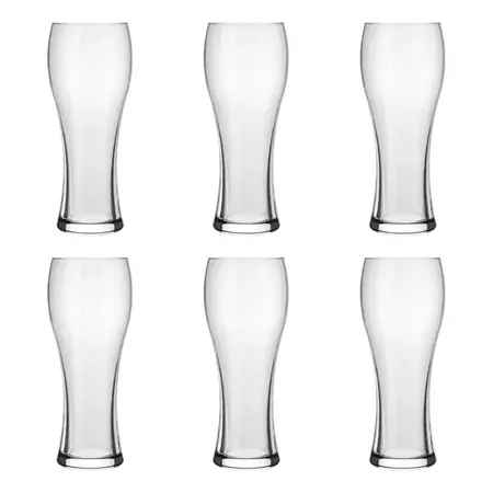 Vaso Vidrio Cerveza Joinville 680 Ml Nadir X 6 Un Bar Transparente