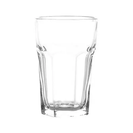 Vaso Vidrio Lisboa Cristar 292ml Facetado Simil 2711 X1 Uni. - Transpaente