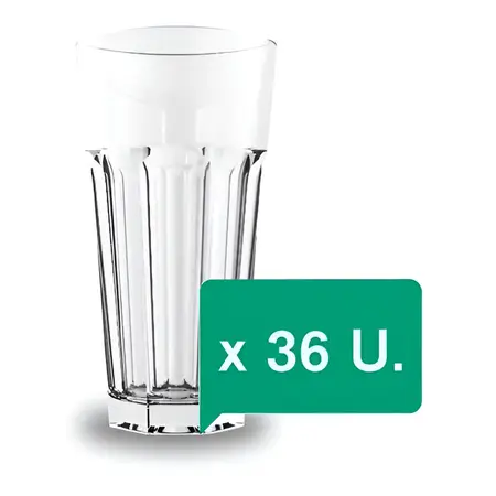 Vaso Vidrio Oslo 350 Ml Trago Largo Rigolleau X 36 Unidades Color Transparente