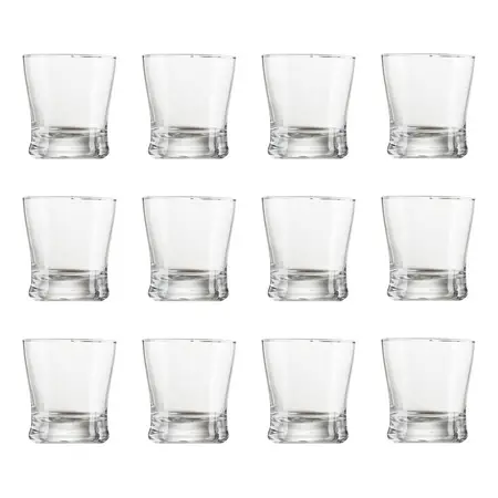 Vaso Whisky Brasilia Vidrio Crisa Velas 297 Ml X 12 Uni. Transparente