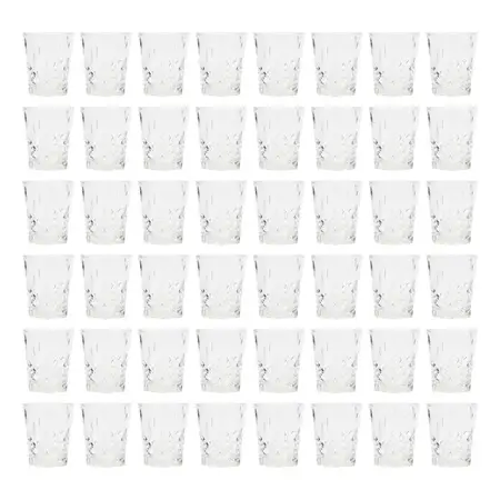 Vaso Whisky Vidrio Diamante Cristar 300ml Labrado X48 Velas - Transparente