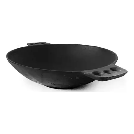 Wok Paellera 33 Cm Parrillero De Hierro Fundido | Fundición Negro